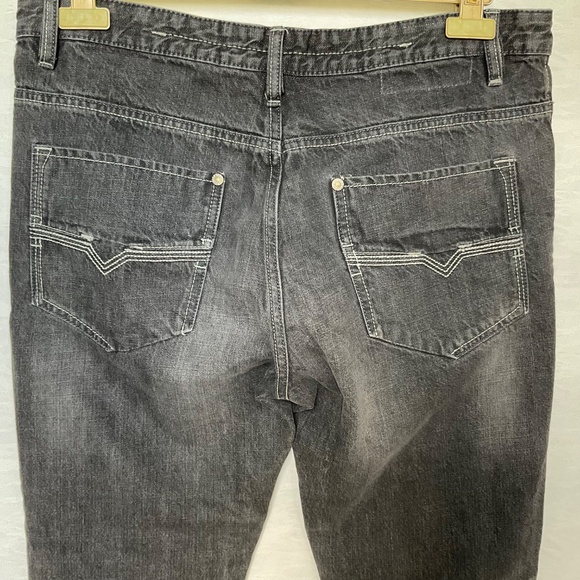 Point Zero Men’s Jeans Washed Black Cotton Straight Leg Zipper Fly 34 x 34 - Picture 7 of 14